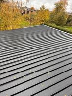 Toles métalliques noires 6 m de longueur sur 105cm, 2 pces, Bricolage & Construction, Tuiles & Revêtements de toit, Comme neuf