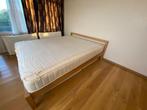 Bedframe met matras - Hout - 160x200cm, Ophalen, Japandi, Gebruikt, Overige kleuren