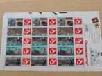 PLAAT van 15 STEMPELS/7 kristallen bolletjes-NIEUW, Postzegels en Munten, Ophalen of Verzenden