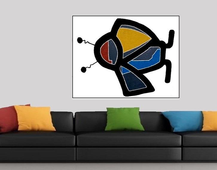 Un oiseau est passé, Antiquités & Art, Art | Peinture | Moderne, Enlèvement