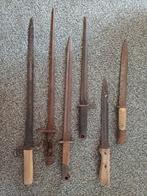 5 zeer oude bajonetten + 1 dolk te koop in 1 lot, Ophalen of Verzenden, Landmacht, Zwaard of Sabel