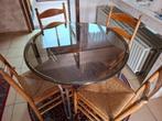 4 stoelen, Ophalen, Riet of Rotan, Bruin, Zo goed als nieuw