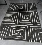 Tapis moderne noir/blanc, 150 à 200 cm, Rectangulaire, Modern, Enlèvement