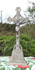 crucifix a poser en regule argente (7), Ophalen of Verzenden