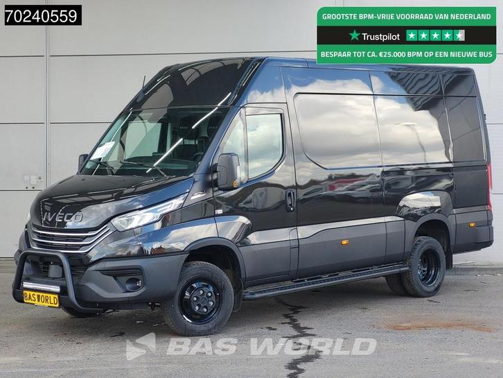 Iveco Daily 35C18 3.0L Black Edition Automaat 2025-Model 180, Auto's, Bestelwagens en Lichte vracht, Bedrijf, Te koop, Achteruitrijcamera