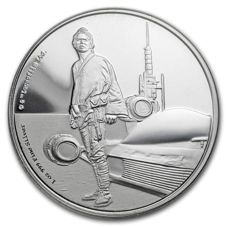 Star Wars Classics - Luke Skywalker - 1 Oz zilver - 2017, Postzegels en Munten, Munten | Oceanië, Losse munt, Zilver, Ophalen of Verzenden