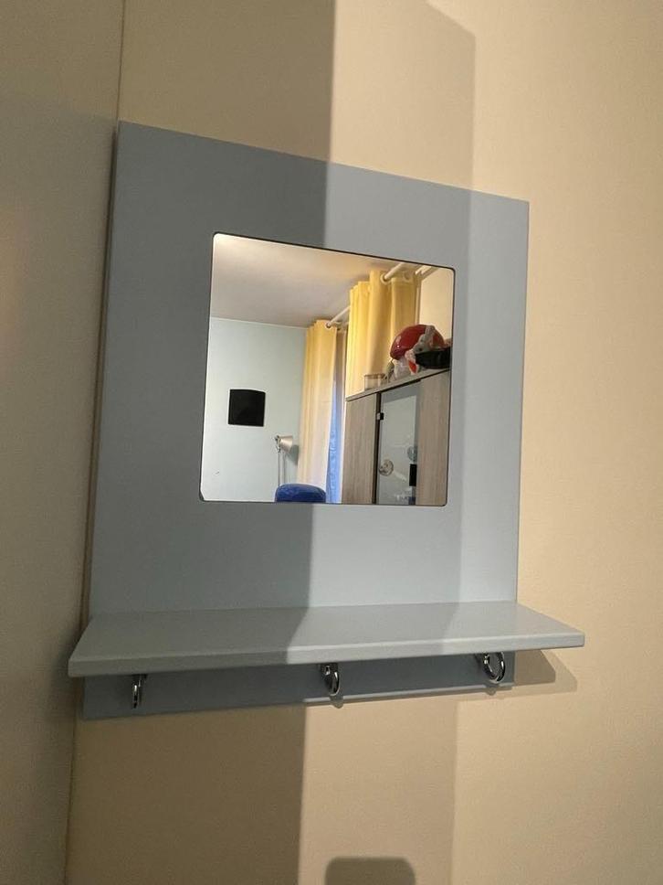 Wandspiegel met kinderplank, Huis en Inrichting, Woonaccessoires | Spiegels, Nieuw, Minder dan 50 cm, Minder dan 100 cm, Rechthoekig