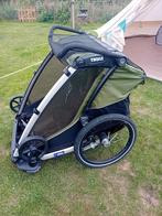 Thule Chariot Cab 2 - Fietskar - Cypres Green, Ophalen, Gebruikt, Opvouwbaar, 20 tot 40 kg