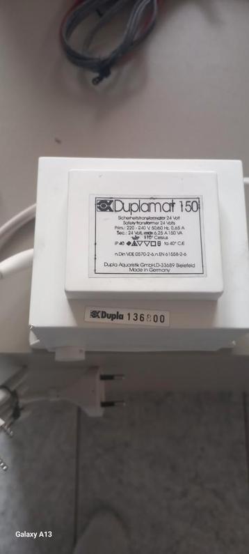 Dupla therm set 250. beschikbaar voor biedingen