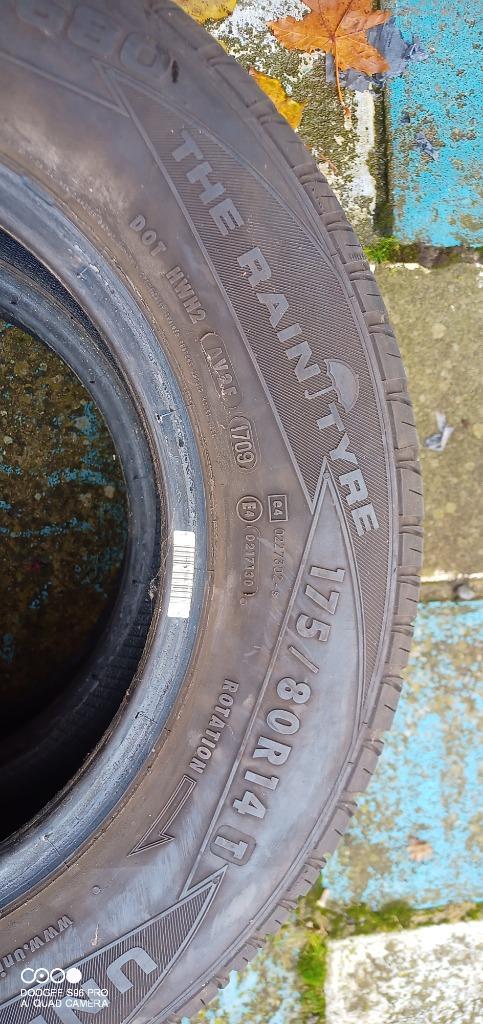 2 Pneus uniroyal rain tyre 175/80 R14 T, Autos : Pièces & Accessoires, Pneus & Jantes, Pneu(s), Pneus hiver, 14 pouces, 175 mm