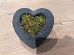 Decoratie stenen hart opvulling met mos, Ophalen, Overige soorten, Minder dan 100 cm