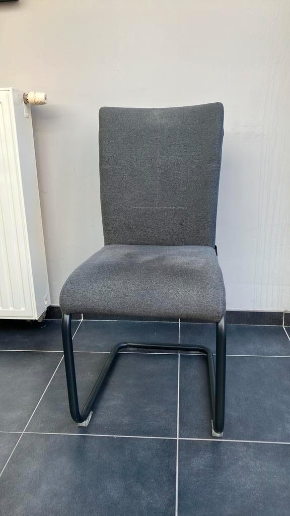 6 prachtige eetstoelen Henders&Hazel antraciet, Huis en Inrichting, Stoelen, Zo goed als nieuw, Ophalen