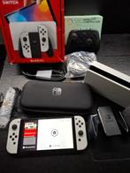 Nintendo Switch OLED Wit ( met accessoires ), Games en Spelcomputers, Spelcomputers | Nintendo Switch, Ophalen of Verzenden, Zo goed als nieuw