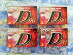 4 cassettes audio TDK 90' NEUVES scellées, Enlèvement, Neuf, dans son emballage, 2 à 25 cassettes audio, Vierge