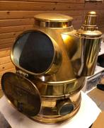 Scheepslamp en compashuis, Verzamelen, Scheepvaart, Ophalen, Gebruikt, Motorboot, Gebruiksvoorwerp