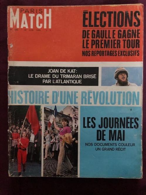 PARIS MATCH - 29 juin 1968, Verzamelen, Tijdschriften, Kranten en Knipsels, Tijdschrift, 1960 tot 1980, Ophalen