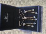 Originele goudkleurige stralende Swarovski set- gemerkt, Verzamelen, Swarovski, Ophalen of Verzenden, Zo goed als nieuw