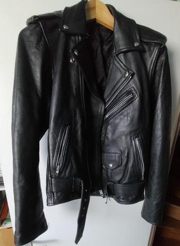 Blouson cuirnoir vintage mixte beschikbaar voor biedingen