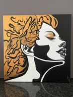 Schilderij met gouden accent Mk Art, Antiek en Kunst, Ophalen of Verzenden