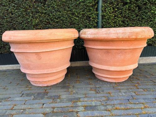 Extreem Exclusieve Hele Grote Impruneta Terracotta Bloempot, Tuin en Terras, Bloempotten, Gebruikt, Terracotta, Balkon, Tuin, 40 tot 70 cm