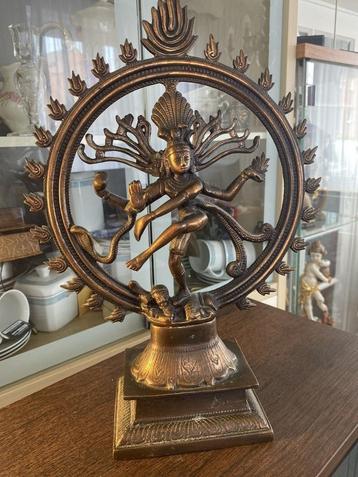 messing Shiva Nataraja, dansgod hindoe-idool 38 cm beschikbaar voor biedingen