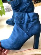 P39 eendenblauwe laarzen van suède/leer. Goede conditie., Blauw, Lage of Enkellaarzen, Ophalen of Verzenden, Trend One