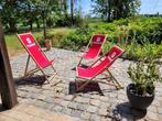 CHAISES LONGUES BAIN DE SOLEIL, Jardin & Terrasse, Enlèvement, Comme neuf, Bois, Ajustable