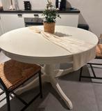 Ronde eettafel verstelbaar, Huis en Inrichting, Tafels | Eettafels, Ophalen, Zo goed als nieuw