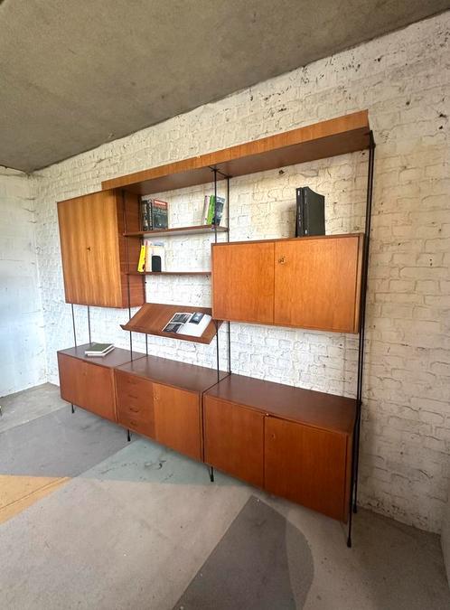 Vintage Omnia DDR wandmeubel 1960, Huis en Inrichting, Kasten | Overige, Gebruikt, Ophalen