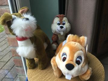 „DISNEY” KNUFFELBEESTEN: TIC EN TAC"TRAMP” /CADO MATTEI beschikbaar voor biedingen