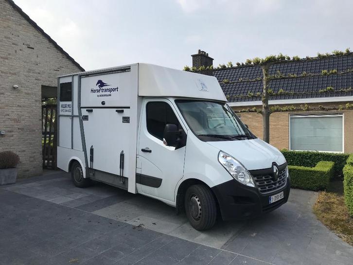 Paardencamionette B-rijbewijs te huur, Dieren en Toebehoren, Paarden en Pony's | Trailers en Aanhangwagens, Gebruikt, 2-paards trailer