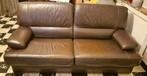 Lederen sofa - gratis, Huis en Inrichting, Zetels | Zetels, Ophalen, Gebruikt, 150 tot 200 cm, Driepersoons