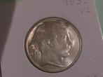 België 20 Frank 1955 zilver, Postzegels en Munten, Ophalen of Verzenden, Zilver