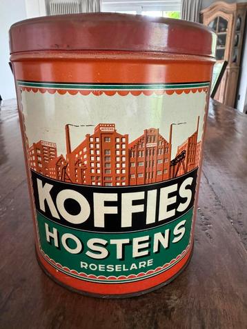Blikken doos Koffie Hostens, Enlèvement, Utilisé, Café