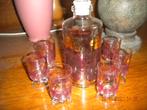 Aperitief - / jeneverglaasjes met karaf erbij, Antiek en Kunst, Ophalen