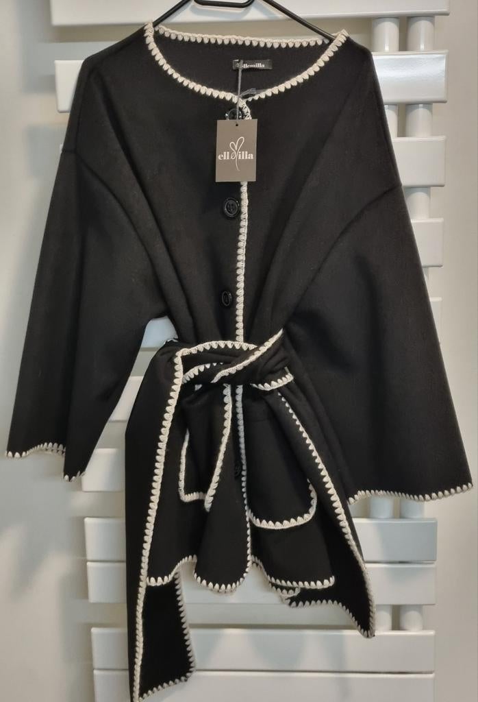 Manteau noir et blanc Ellemilla, Vêtements | Femmes, Vêtements Femmes Autre, Enlèvement ou Envoi