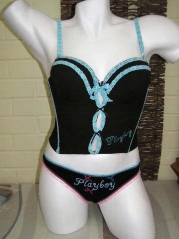 corset met softings van playboy met bijhorende slip  deze li beschikbaar voor biedingen