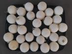 30 witte kerstballen, Diversen, Kerst, Ophalen of Verzenden, Zo goed als nieuw