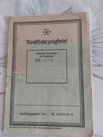 Duitse WO2 Kraftfahrzeugbrief nr.2, Ophalen of Verzenden