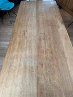 Vol bleek eiken eettafel, Huis en Inrichting, Ophalen, Gebruikt, Eikenhout, 50 tot 100 cm