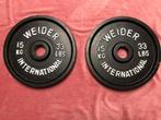 2 gewichtsschijven WEIDER 15kg 50mm, Enlèvement