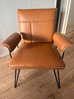Mooie Cognac  kleurige zetel als nieuw, Ophalen, Zo goed als nieuw