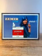 Publicité 1972 pour cigarettes ZEMIR Filtre, Ophalen, Gebruikt, Reclamebord
