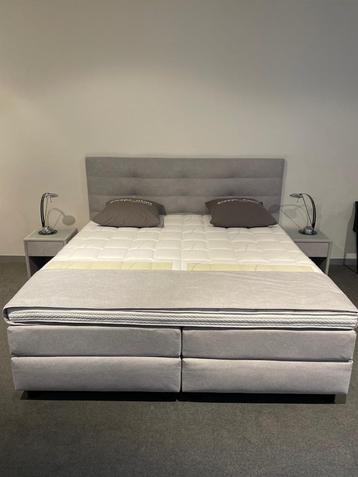 Boxspring P220 compleet 180 cm x 200 cm, Neuf, Enlèvement ou Envoi, Brun, 180 cm