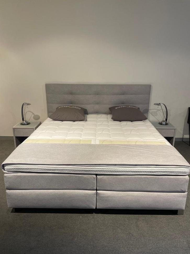 Boxspring P220 compleet 180 cm x 200 cm, Huis en Inrichting, Slaapkamer | Boxsprings, Nieuw, 180 cm, 200 cm, Tweepersoons, Bruin