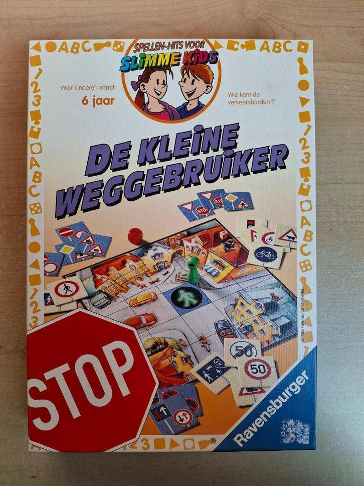 Gezelschapsspel “De Kleine Weggebruiker”, Hobby en Vrije tijd, Gezelschapsspellen | Bordspellen, Zo goed als nieuw, Een of twee spelers