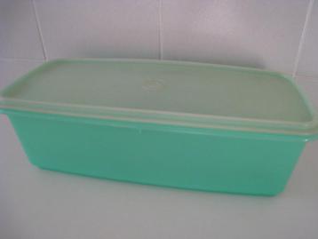 Vintage Tupperware 784-8 cakedoos, vershoudbak, met druiprek, Enlèvement ou Envoi, Vert