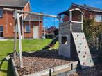 Speeltuin met glijbaan, klimmuur, schommel en accesoires, Kinderen en Baby's, Speelgoed | Buiten | Speeltoestellen, Ophalen, Gebruikt