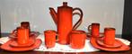 Rood koffieservies BURKART, Ophalen