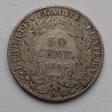 50 cent 1895 A Frankrijk zilver beschikbaar voor biedingen